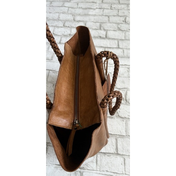 Latico Wander Leather Tote Bag (Md) Cognac NWT - Picture 6 of 7